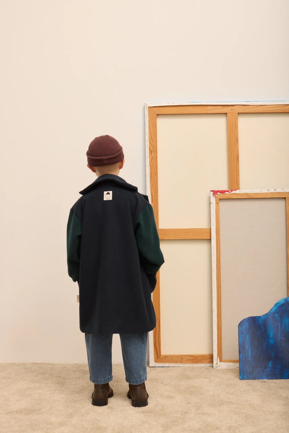Twin sleeves coat