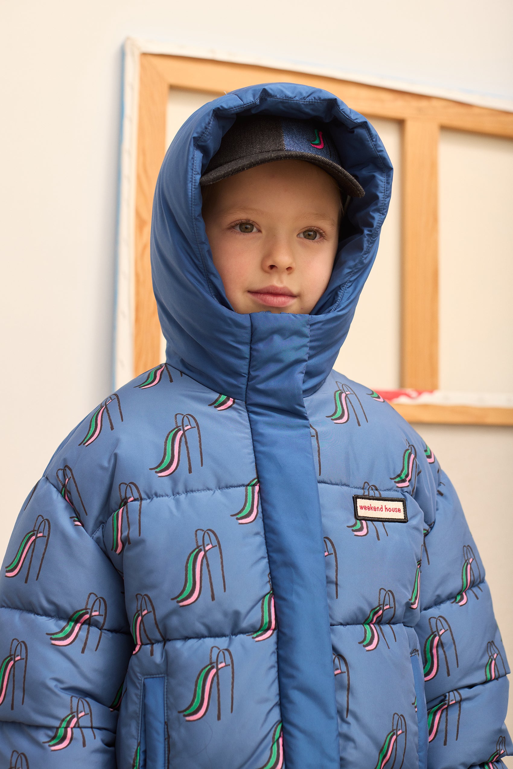 Slides all over anorak