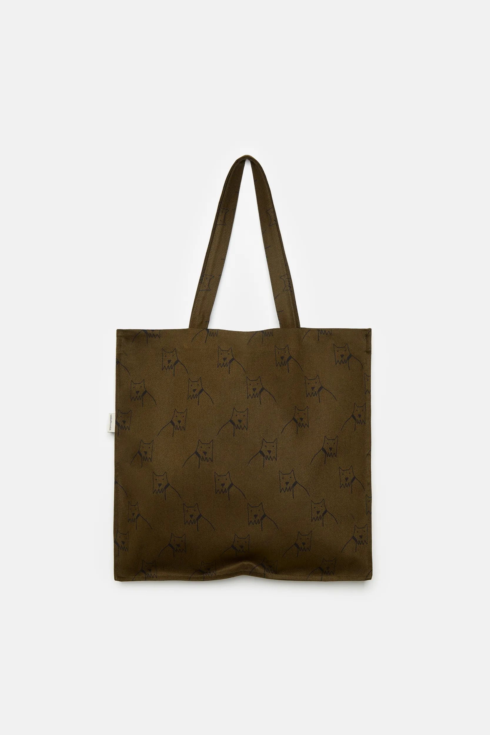 City dog all over canvas bag