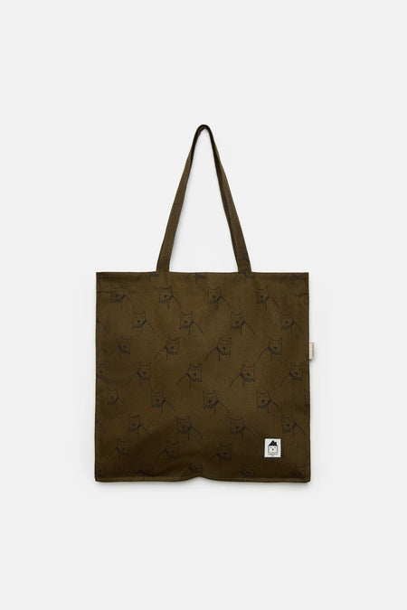City dog all over canvas bag