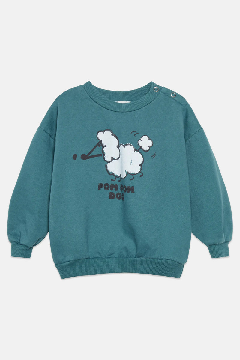 Pom pom dog baby sweatshirt