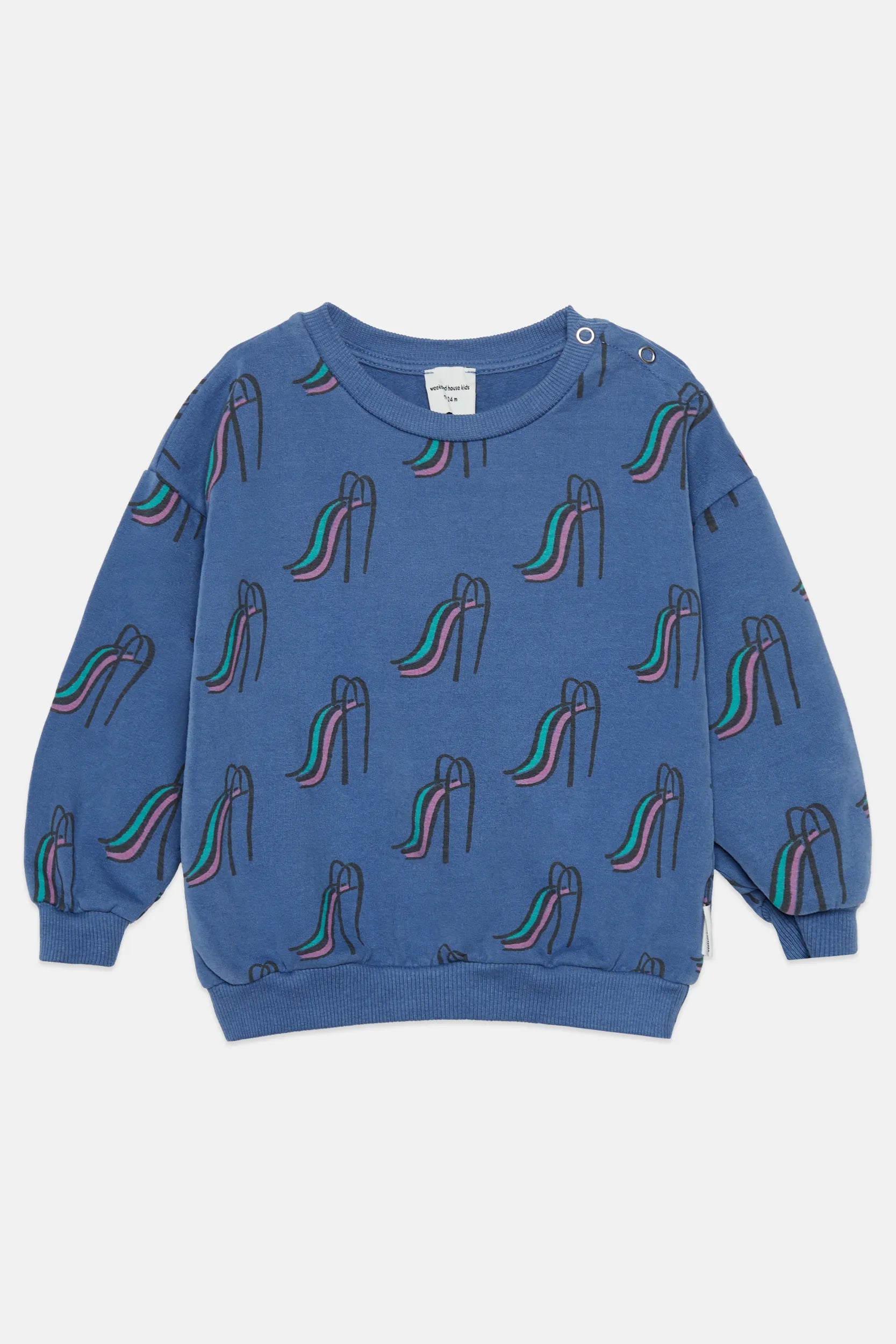 Slides all over baby sweatshirt
