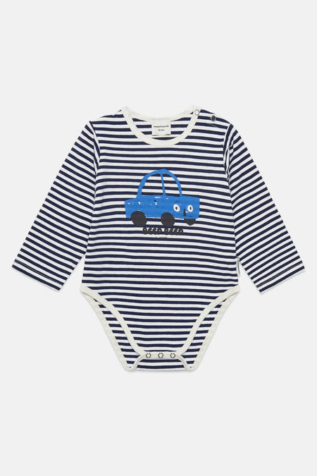 Beep beep stripes baby body