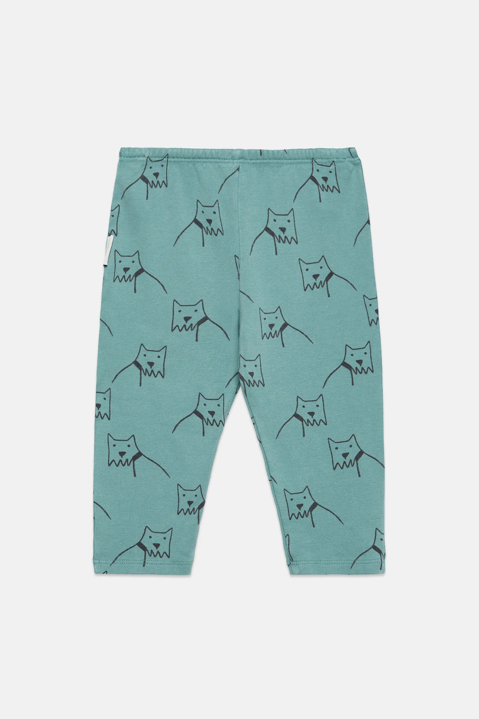 City dog all over baby fleeced leggings