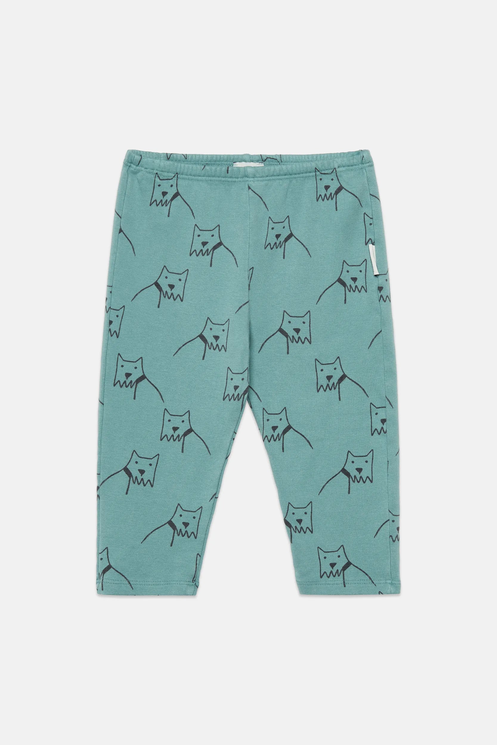 City dog all over baby fleeced leggings