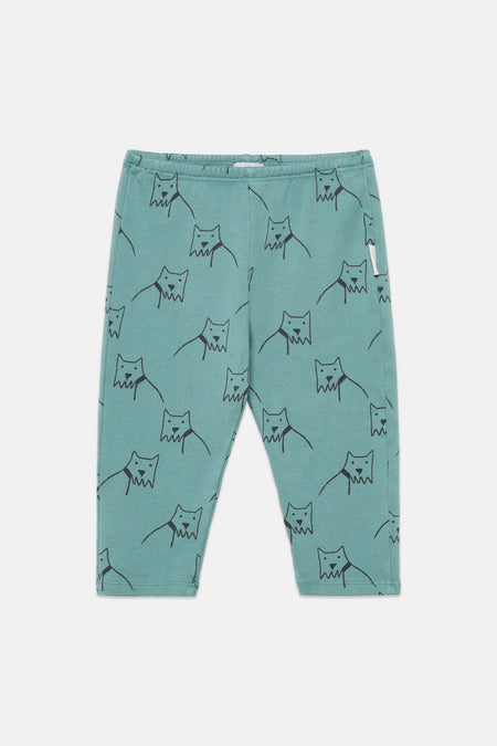 City dog all over baby fleeced leggings