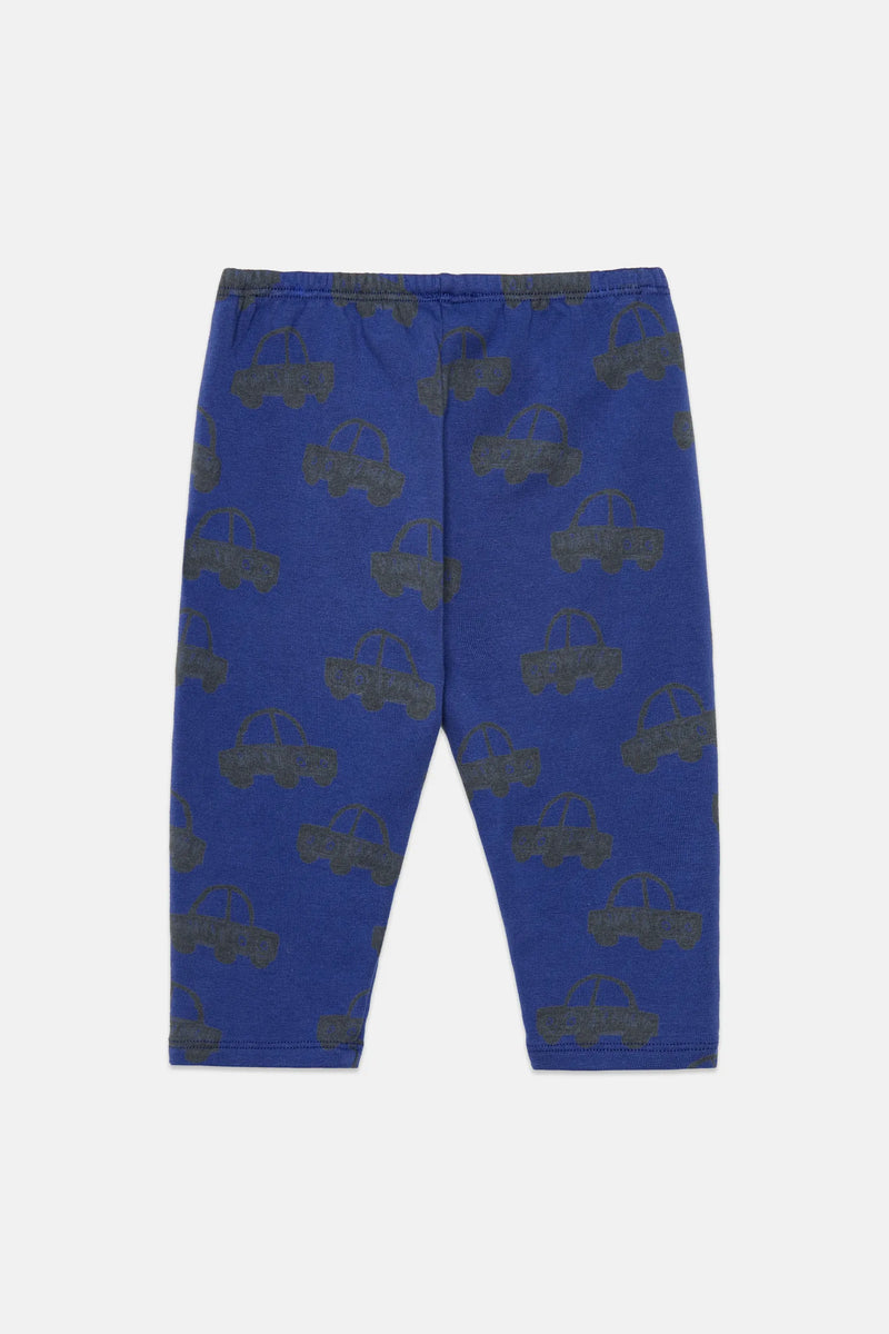 Cars all over baby  fleeced leggings