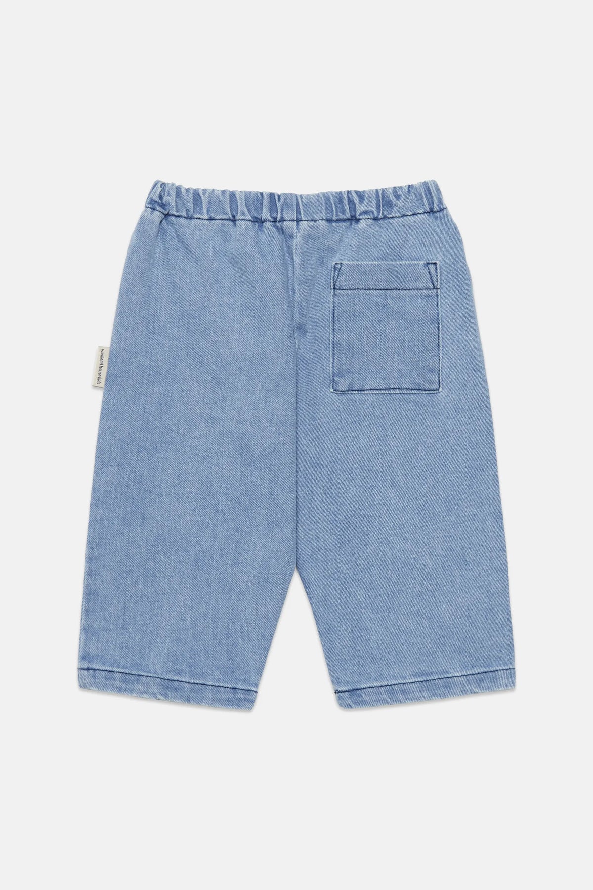 Pom pom dog baby denim pants