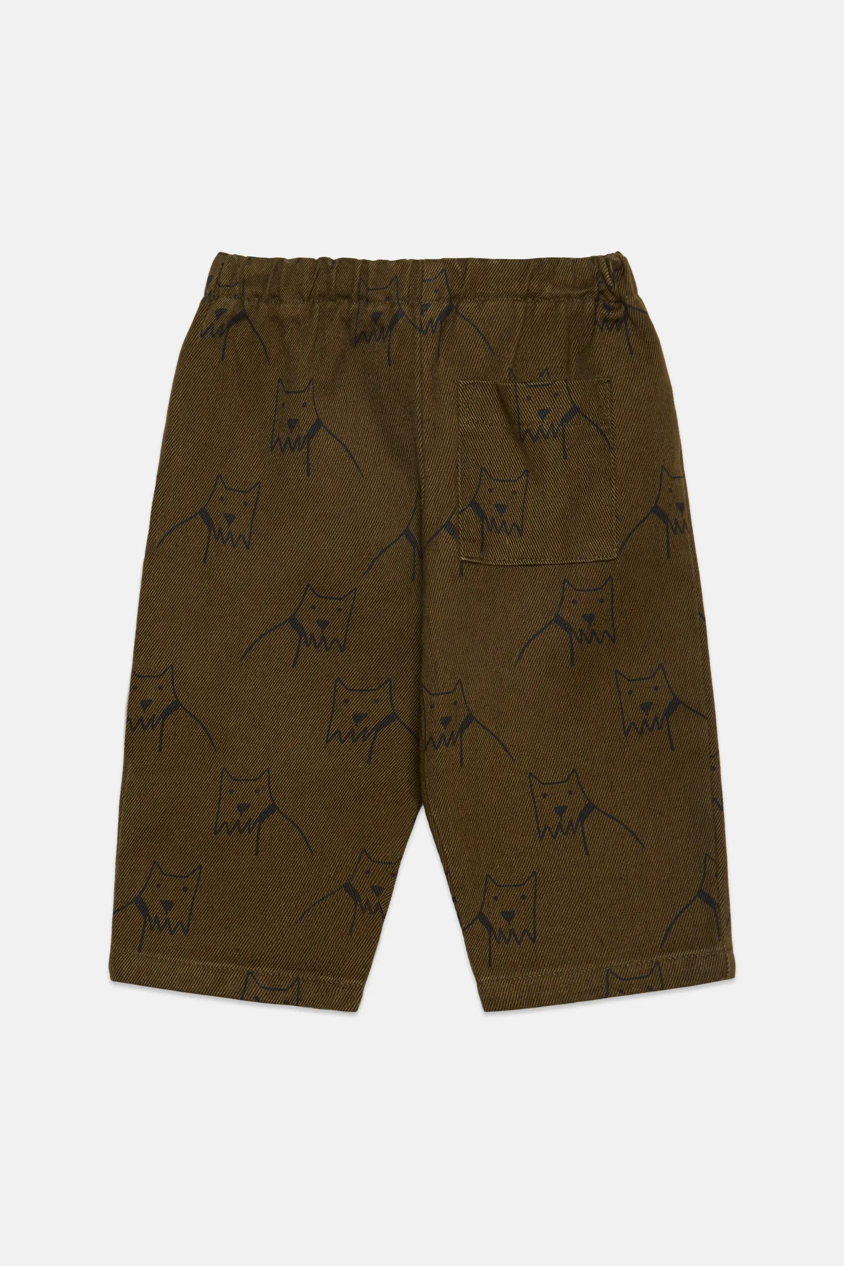 City dog all over canvas baby pants