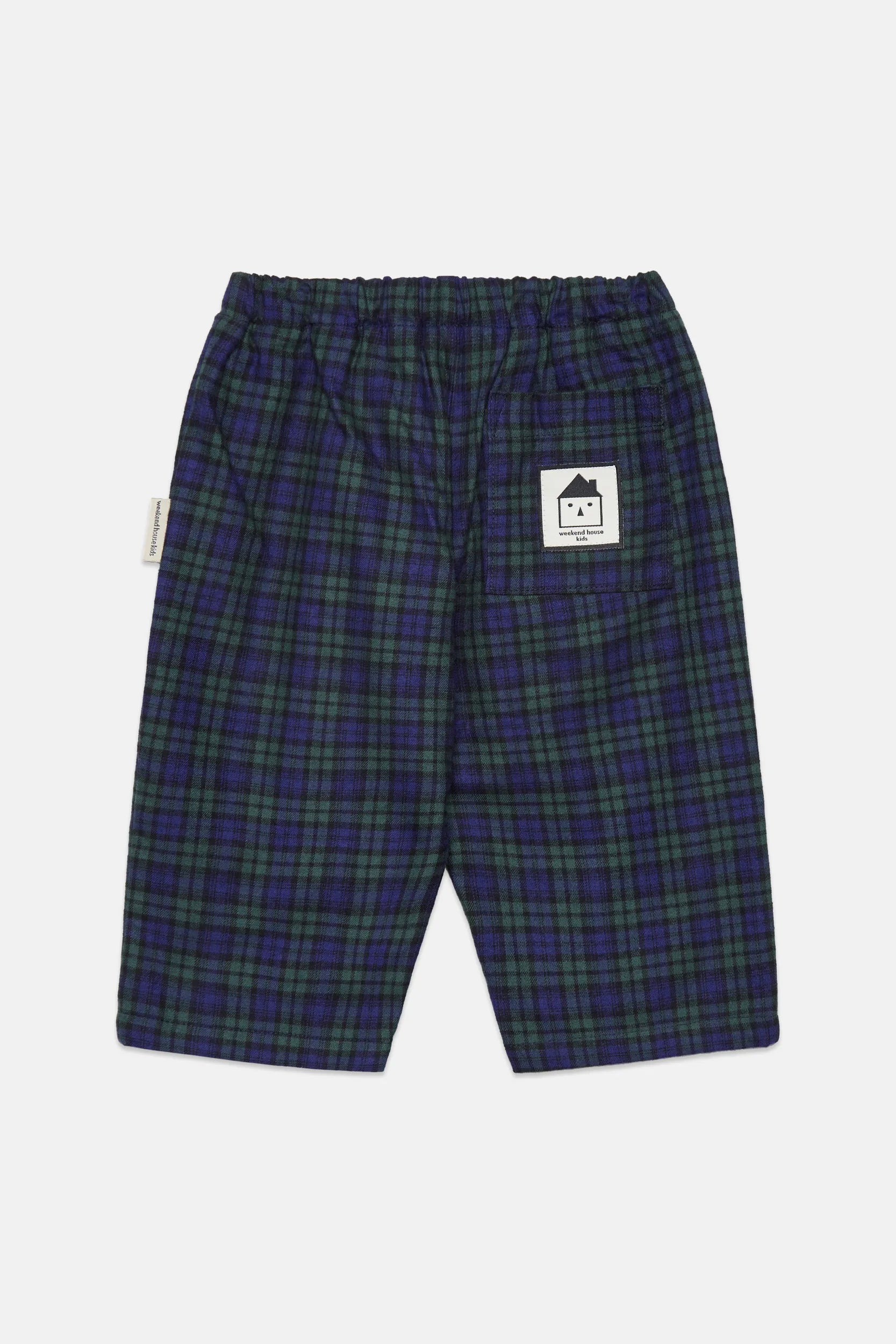Checkered popelin baby pants