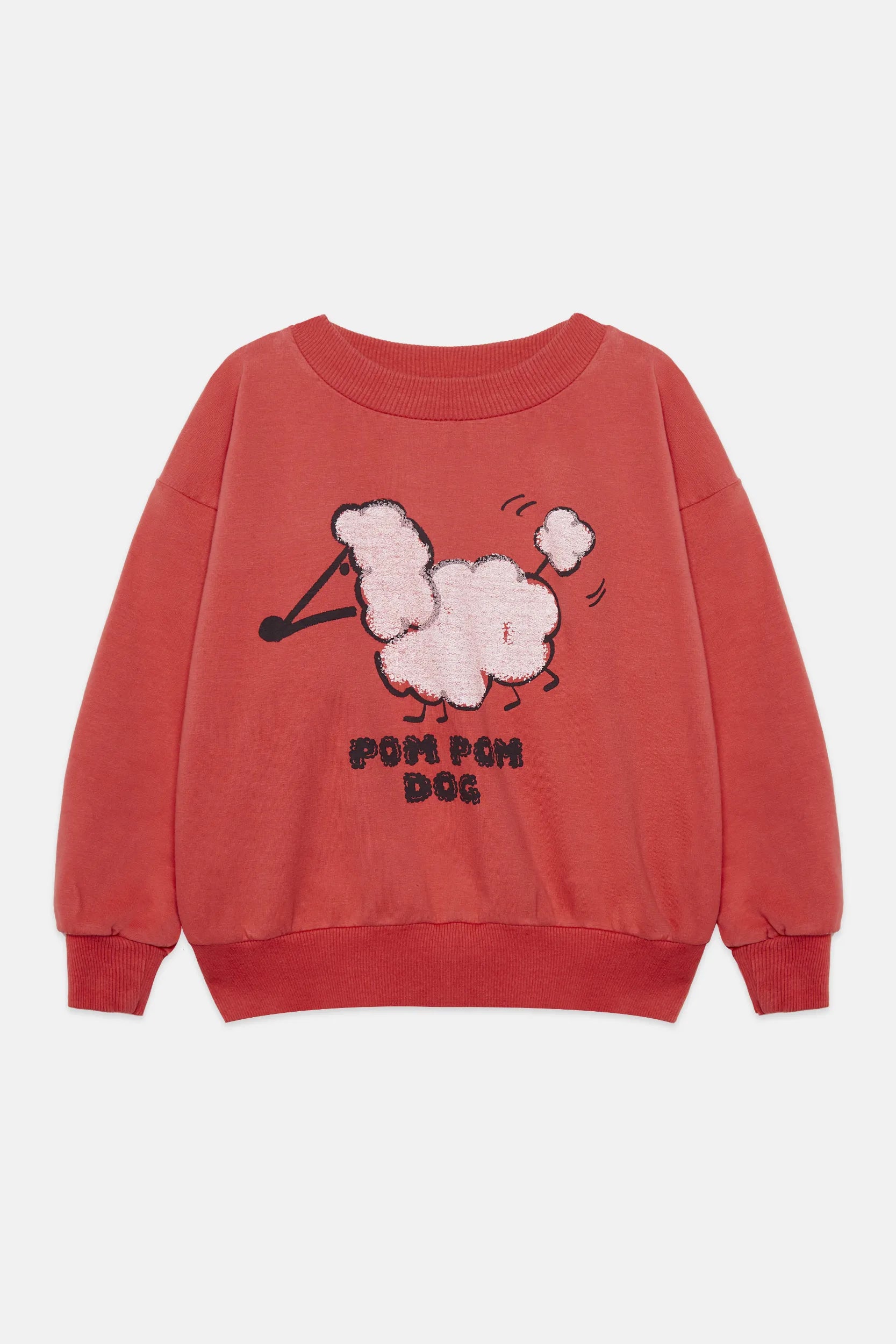 Pom pom dog sweatshirt