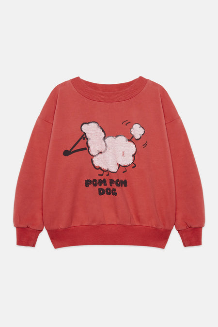 Pom pom dog sweatshirt