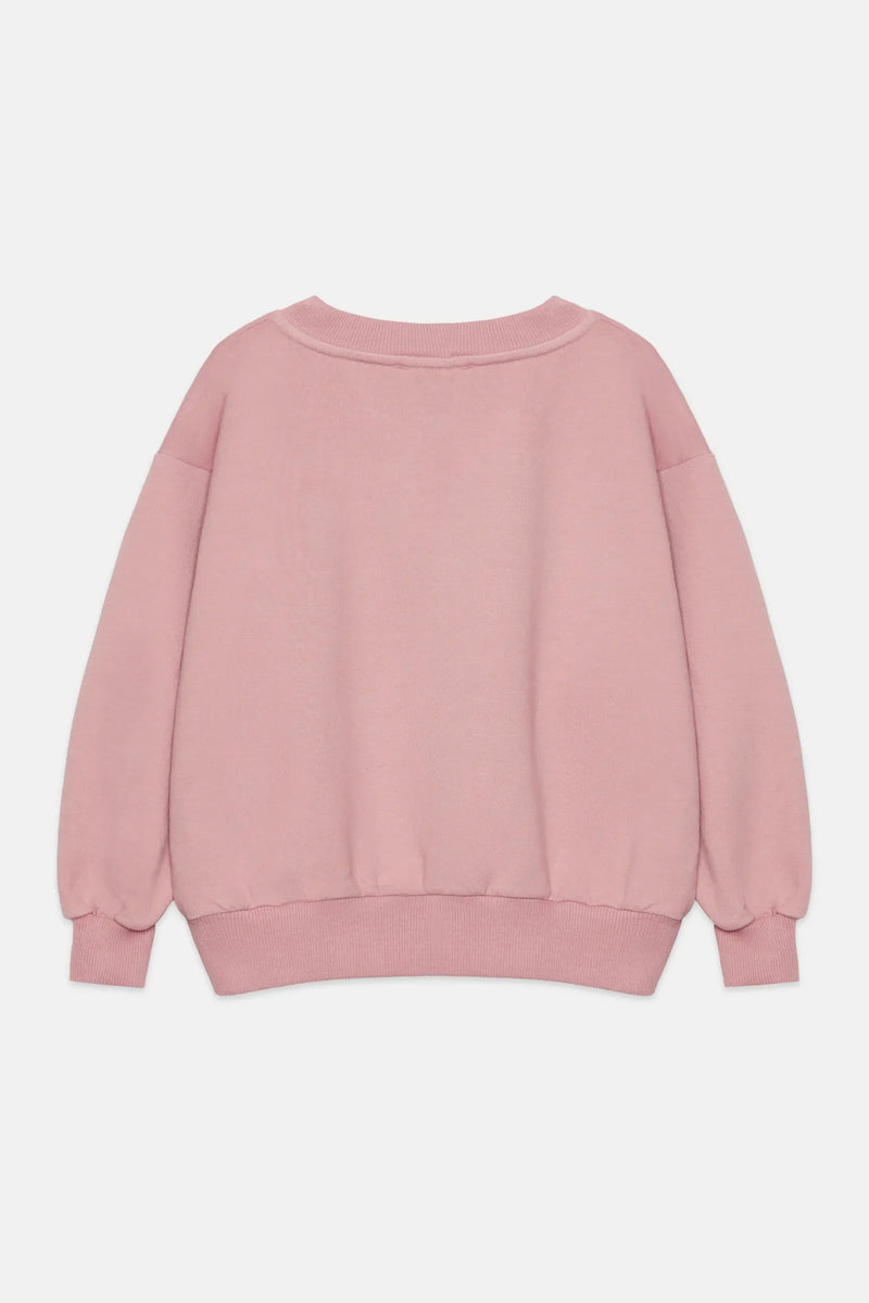 Messy hair sweatshirt