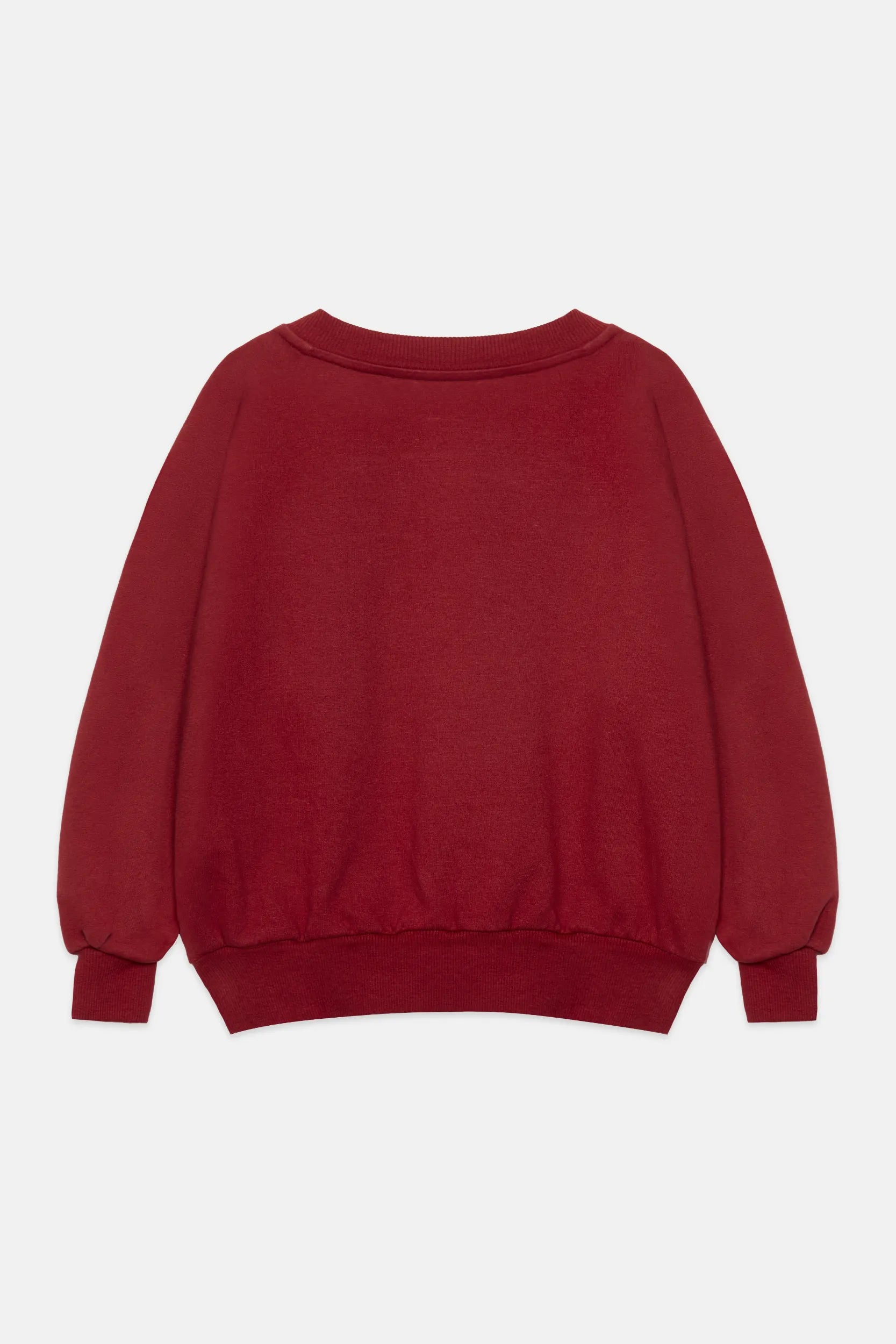 Messy hair sweatshirt