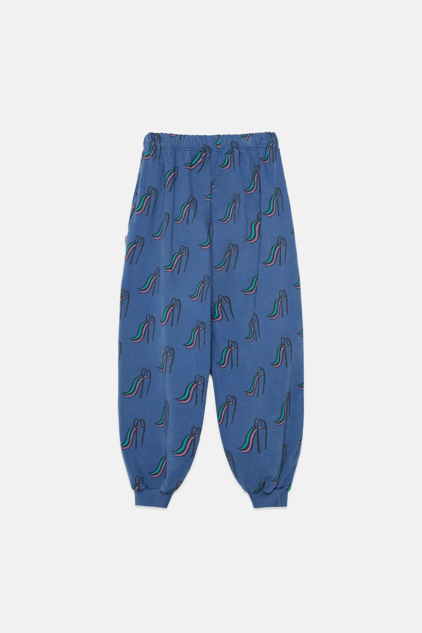 Slides all over sweatpants