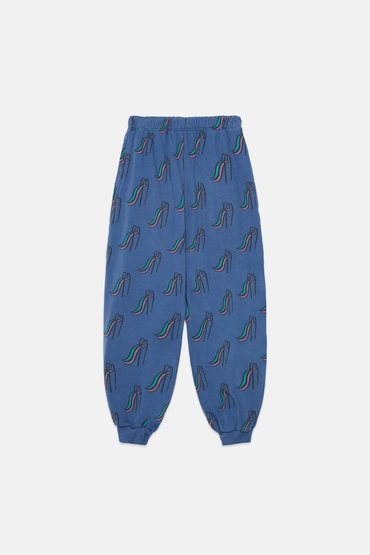 Slides all over sweatpants