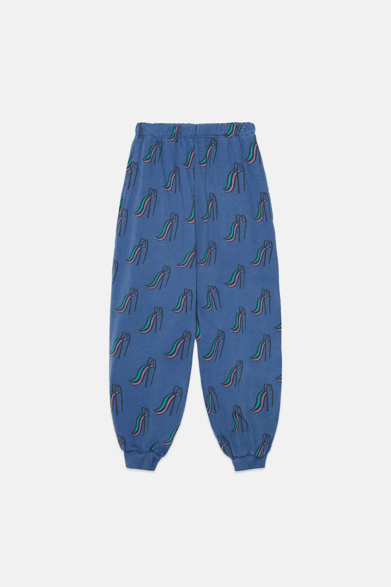 Slides all over sweatpants