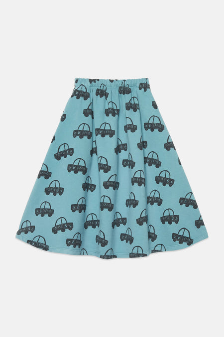 Cars all over long skirt