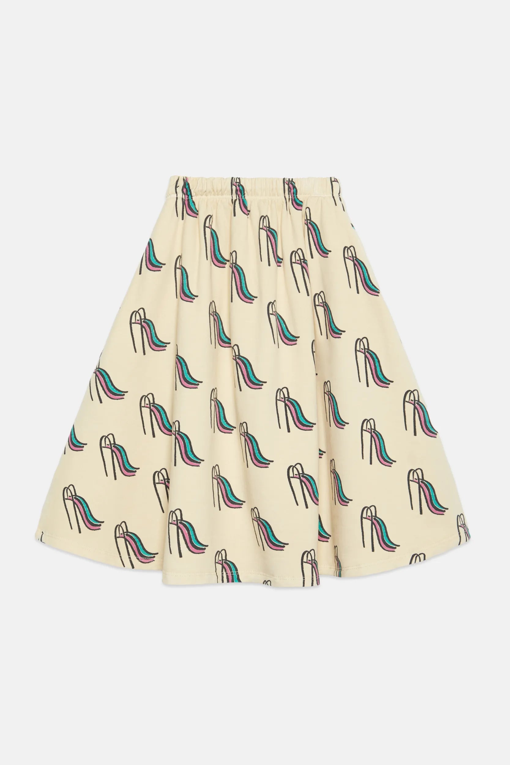 Slides all over long skirt