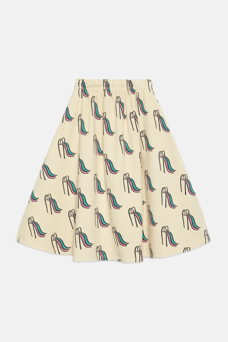 Slides all over long skirt