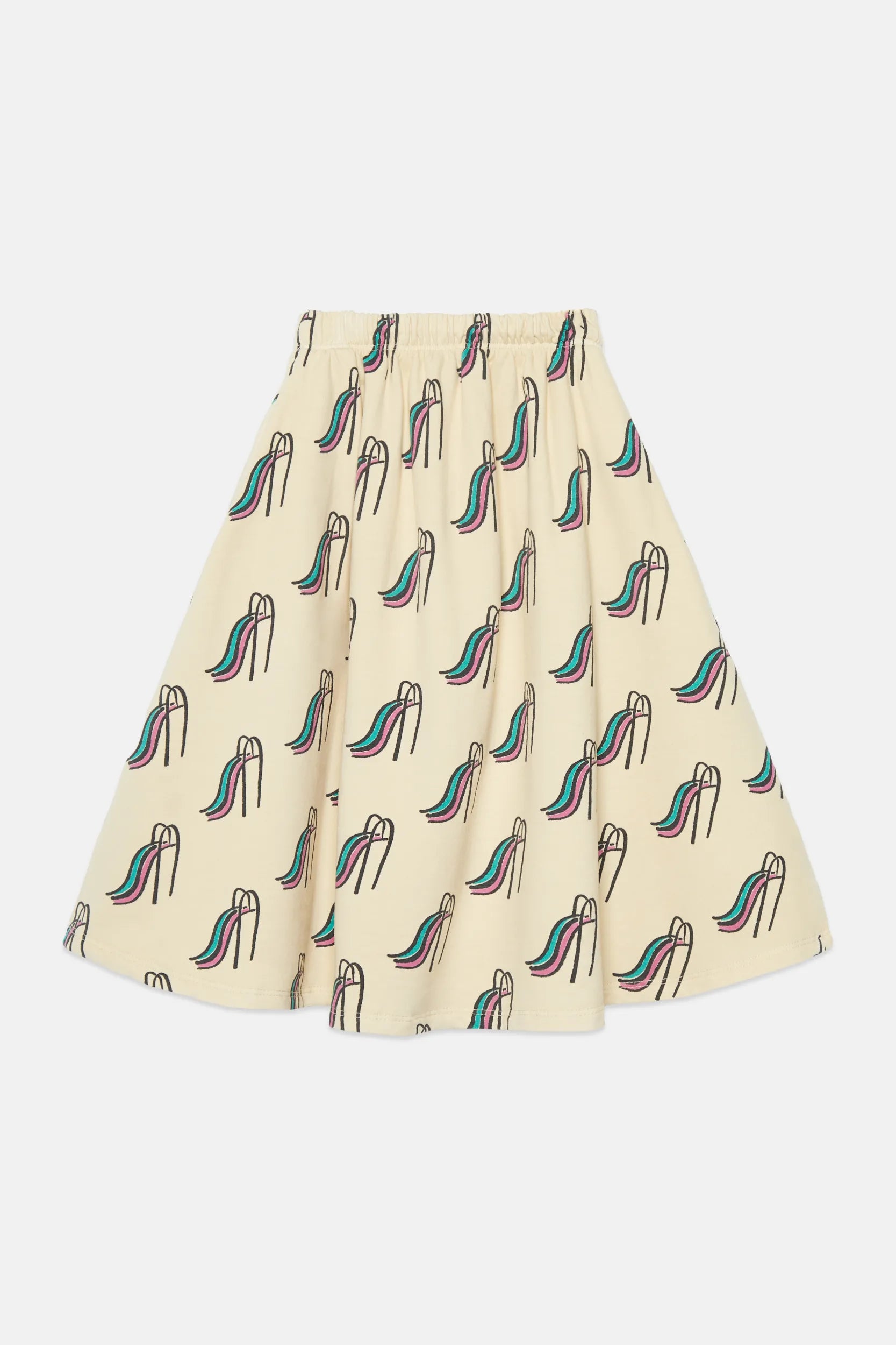 Slides all over long skirt