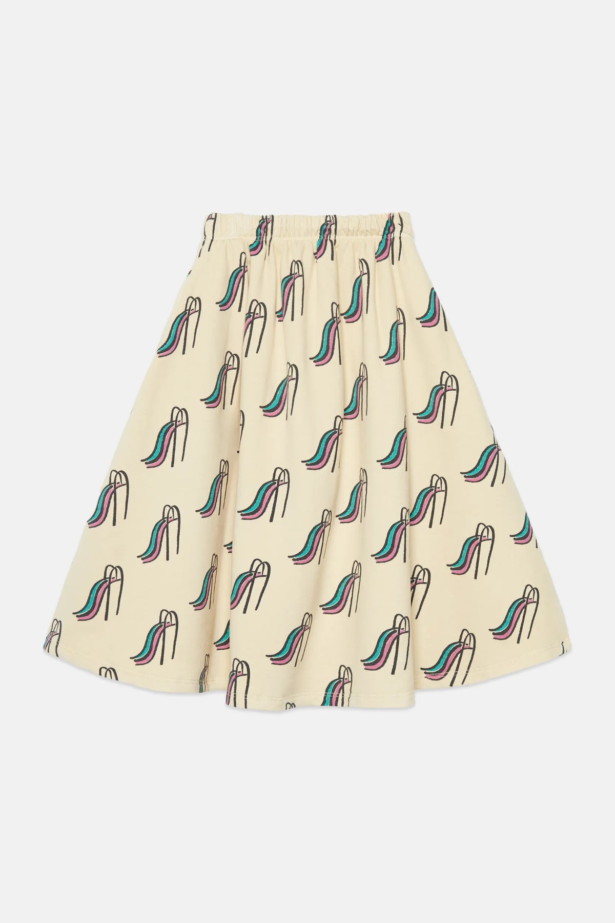 Slides all over long skirt