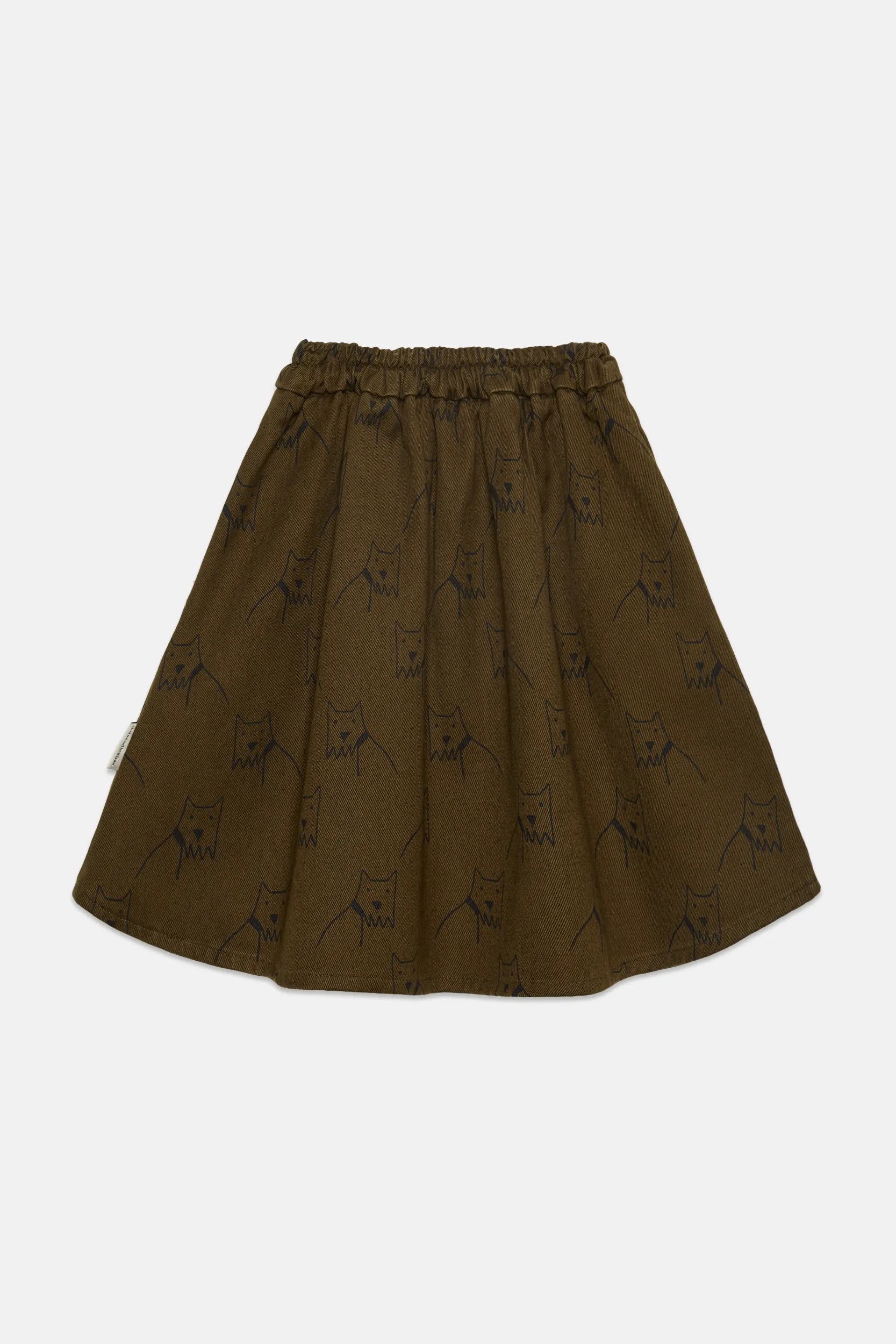 City dog all over canvas skirt