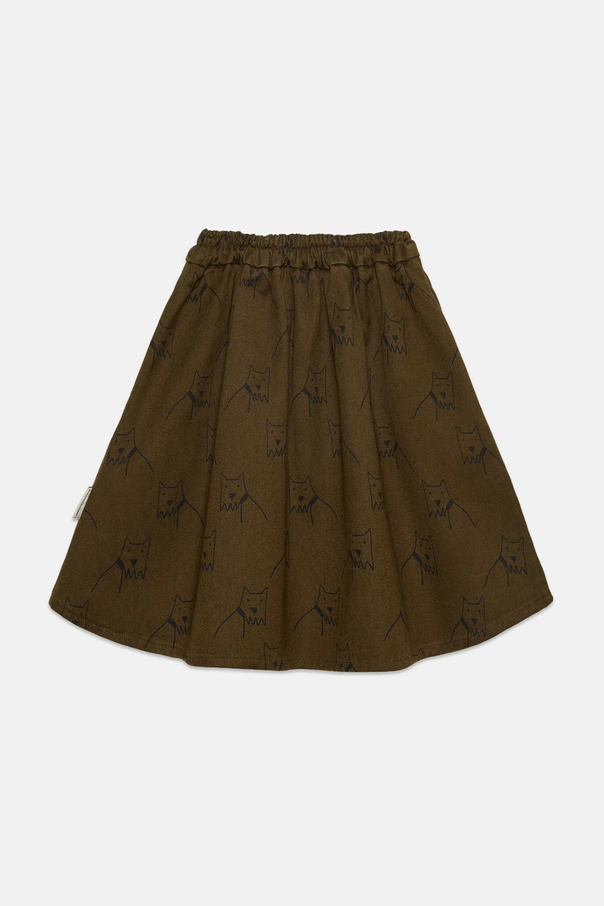 City dog all over canvas skirt