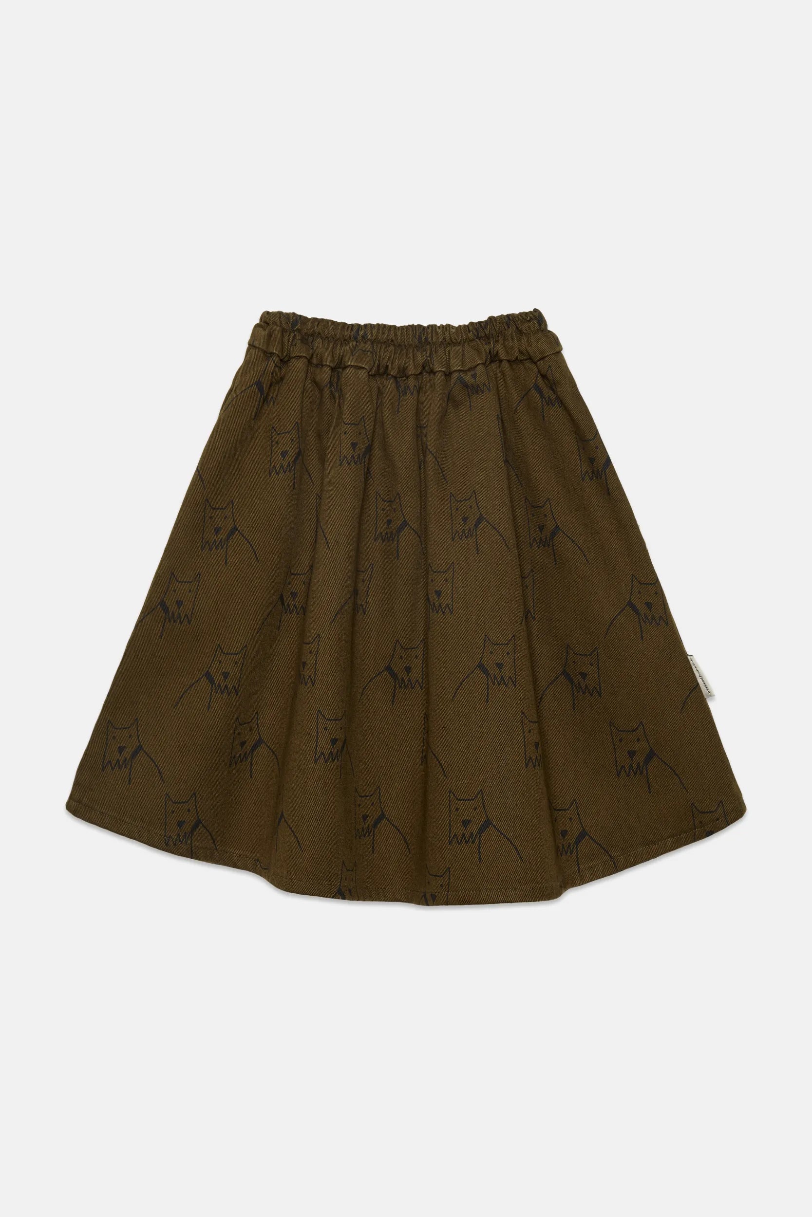 City dog all over canvas skirt