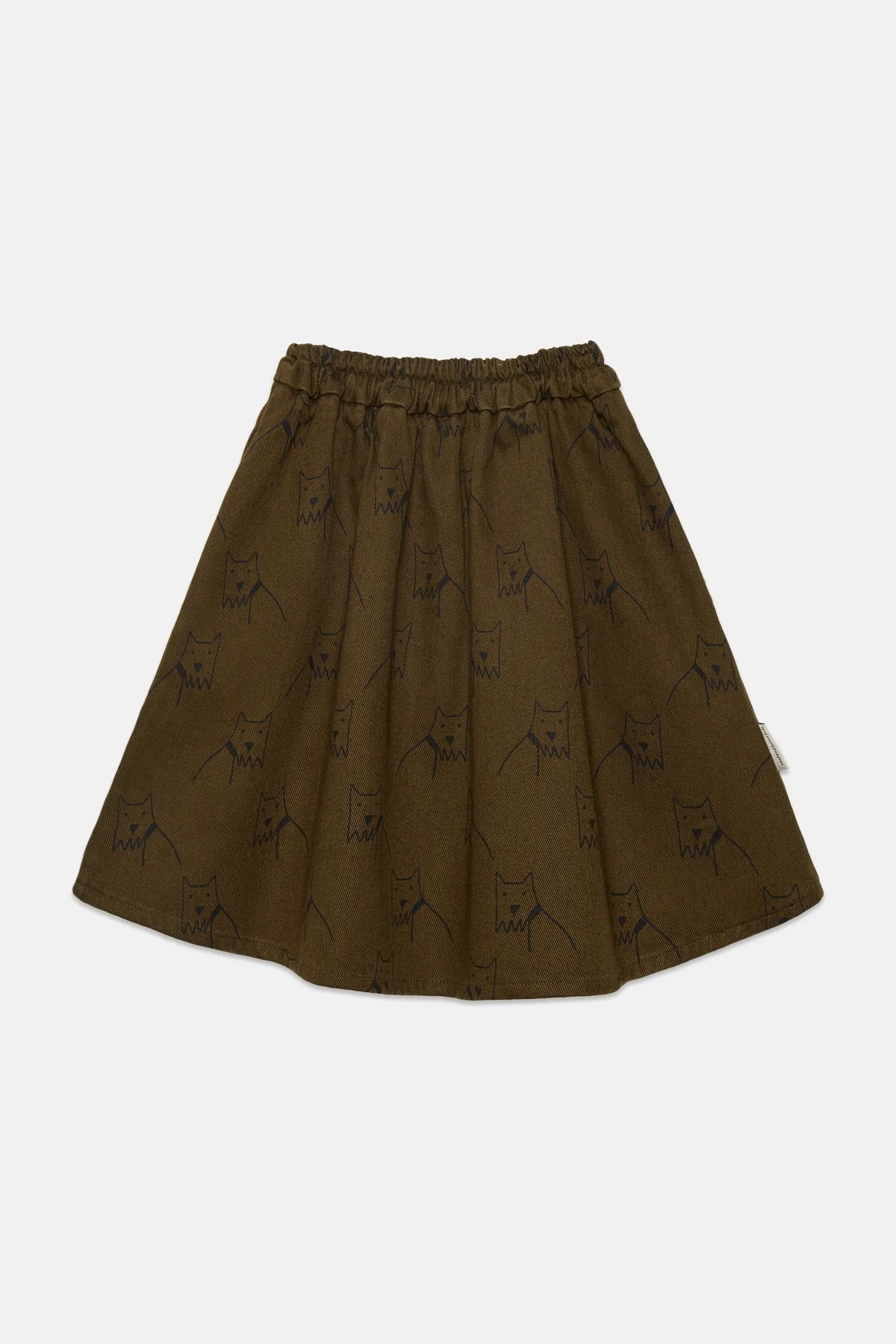City dog all over canvas skirt