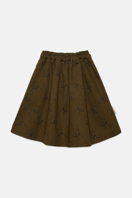 City dog all over canvas skirt