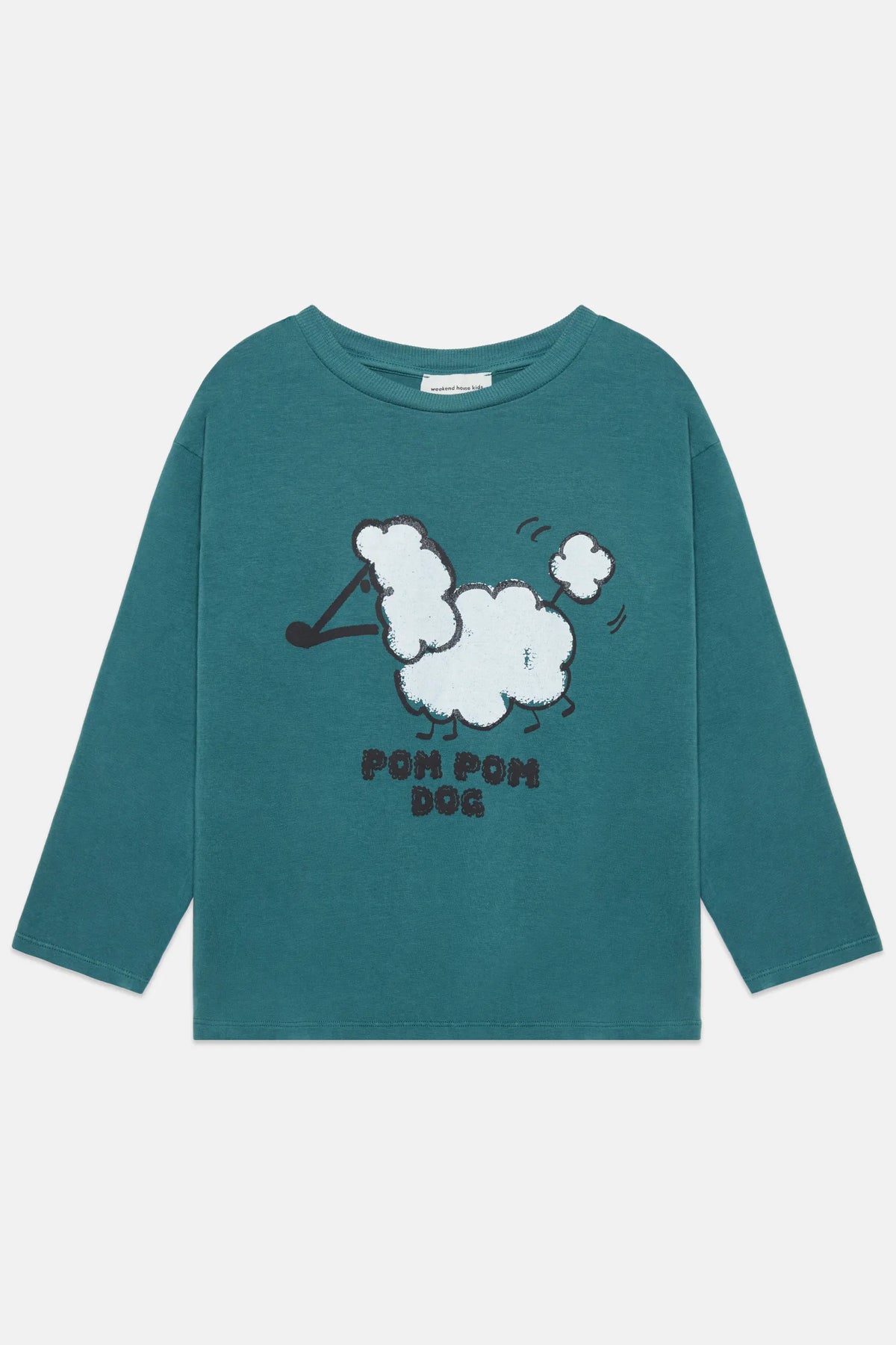 Pom pom dog l/s t-shirt