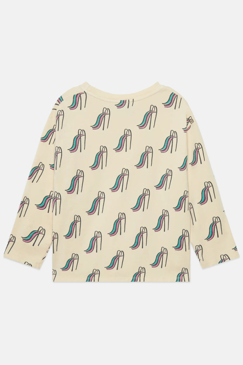 Slides all over l/s t-shirt