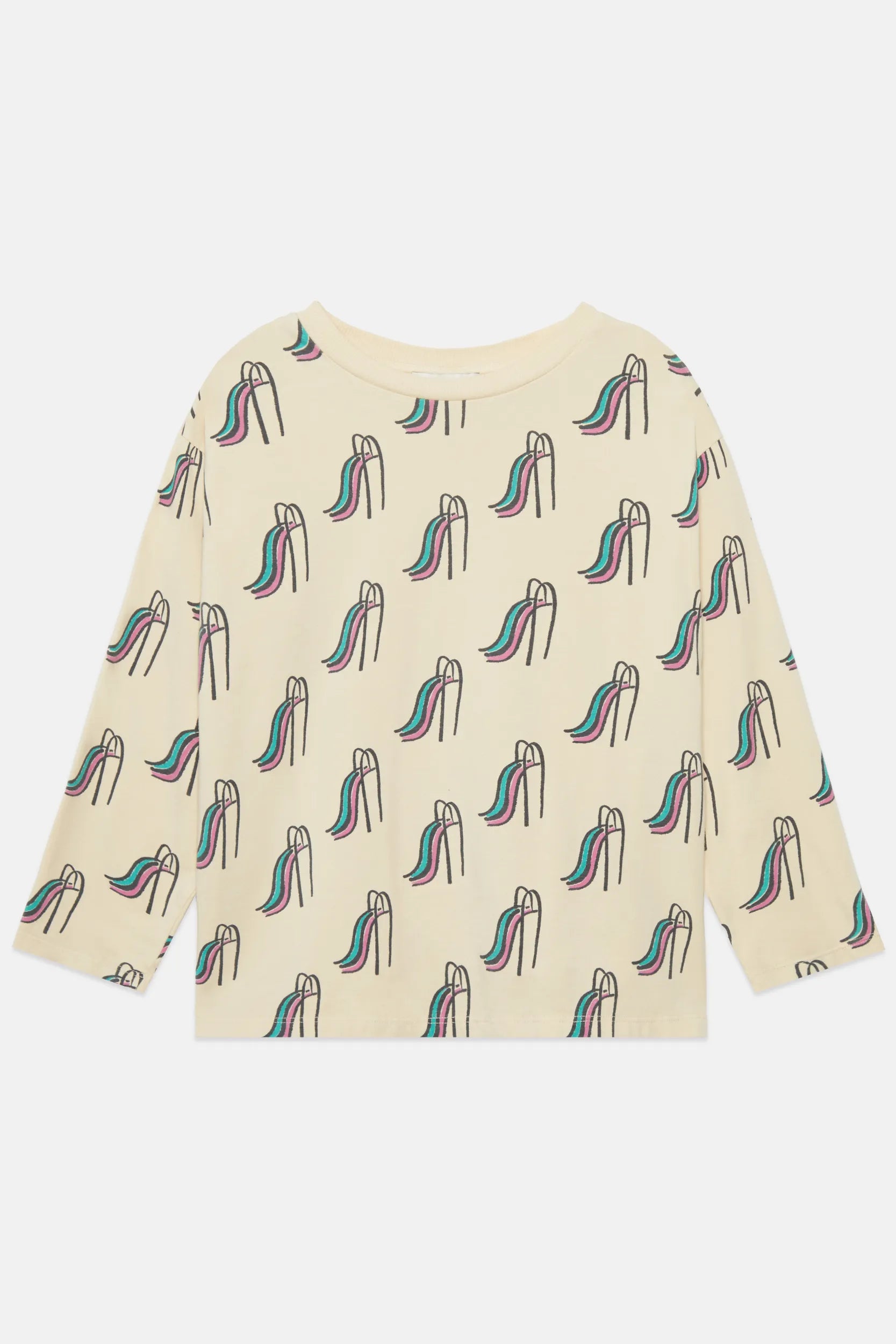 Slides all over l/s t-shirt