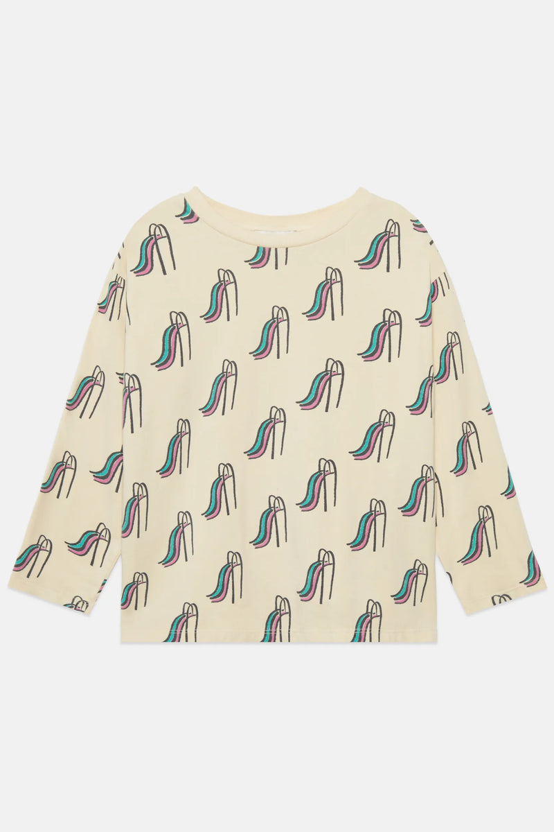 Slides all over l/s t-shirt