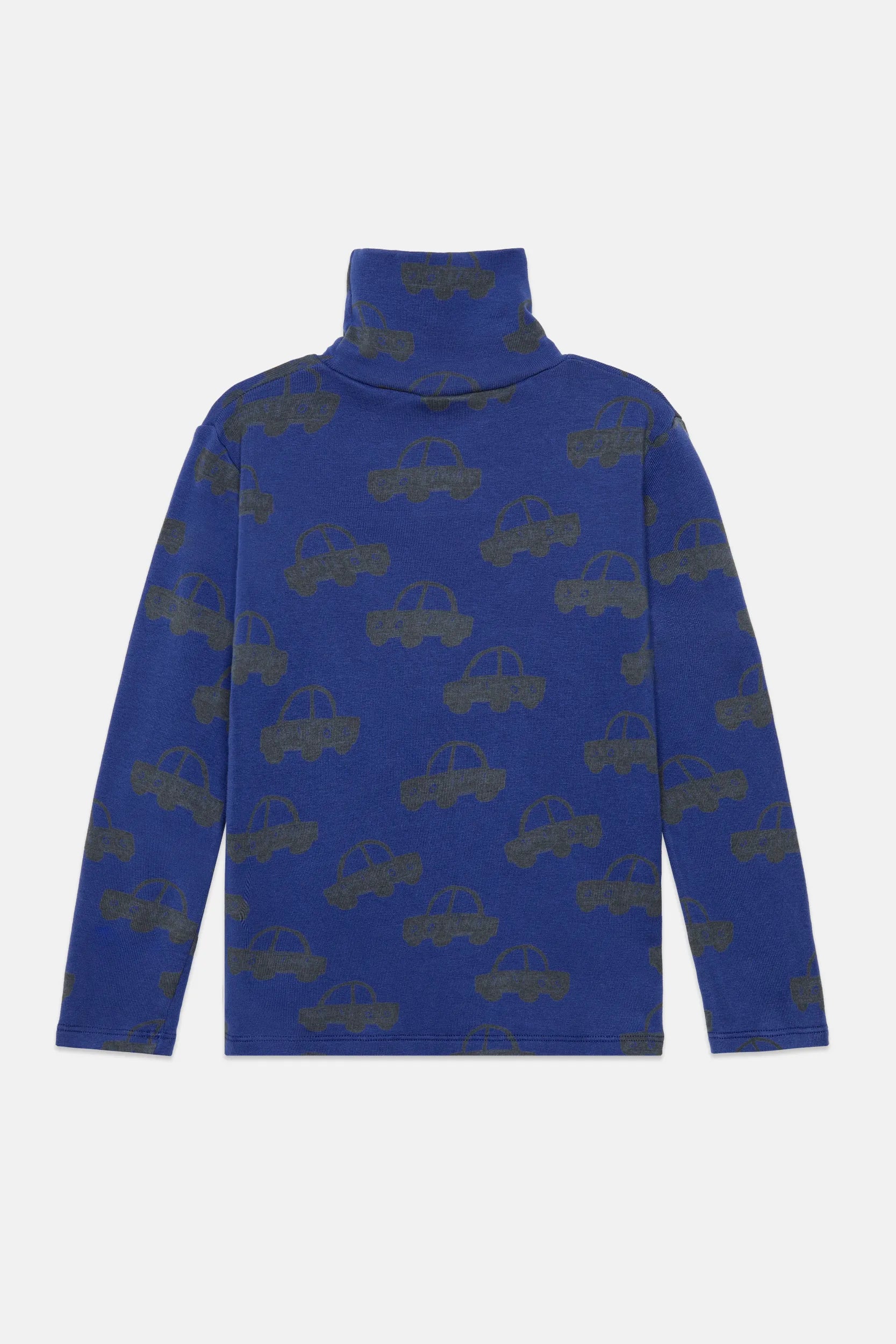 Cars all over fleeced turtle neck