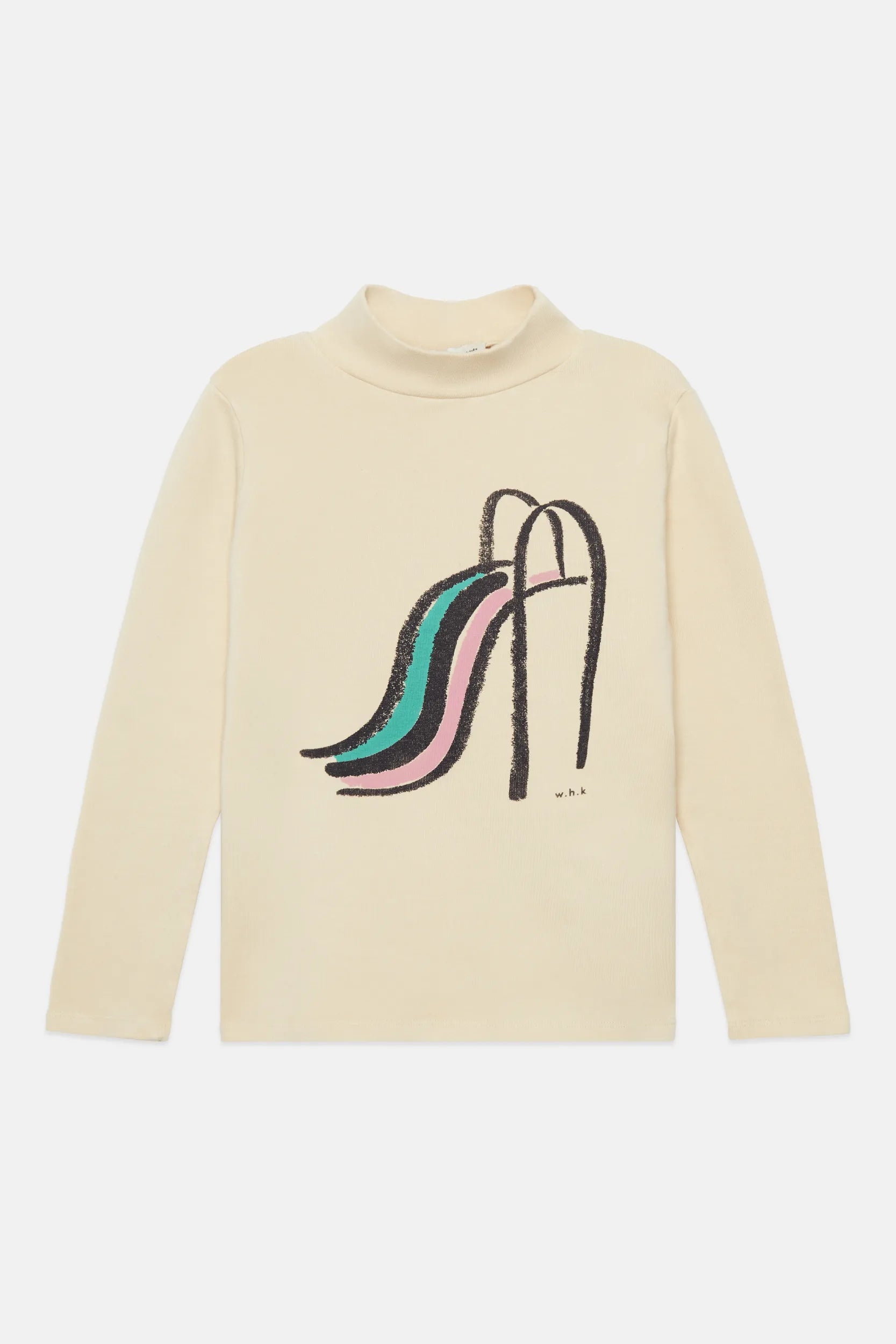 Slide fleeced turtle neck