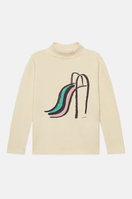 Slide fleeced turtle neck