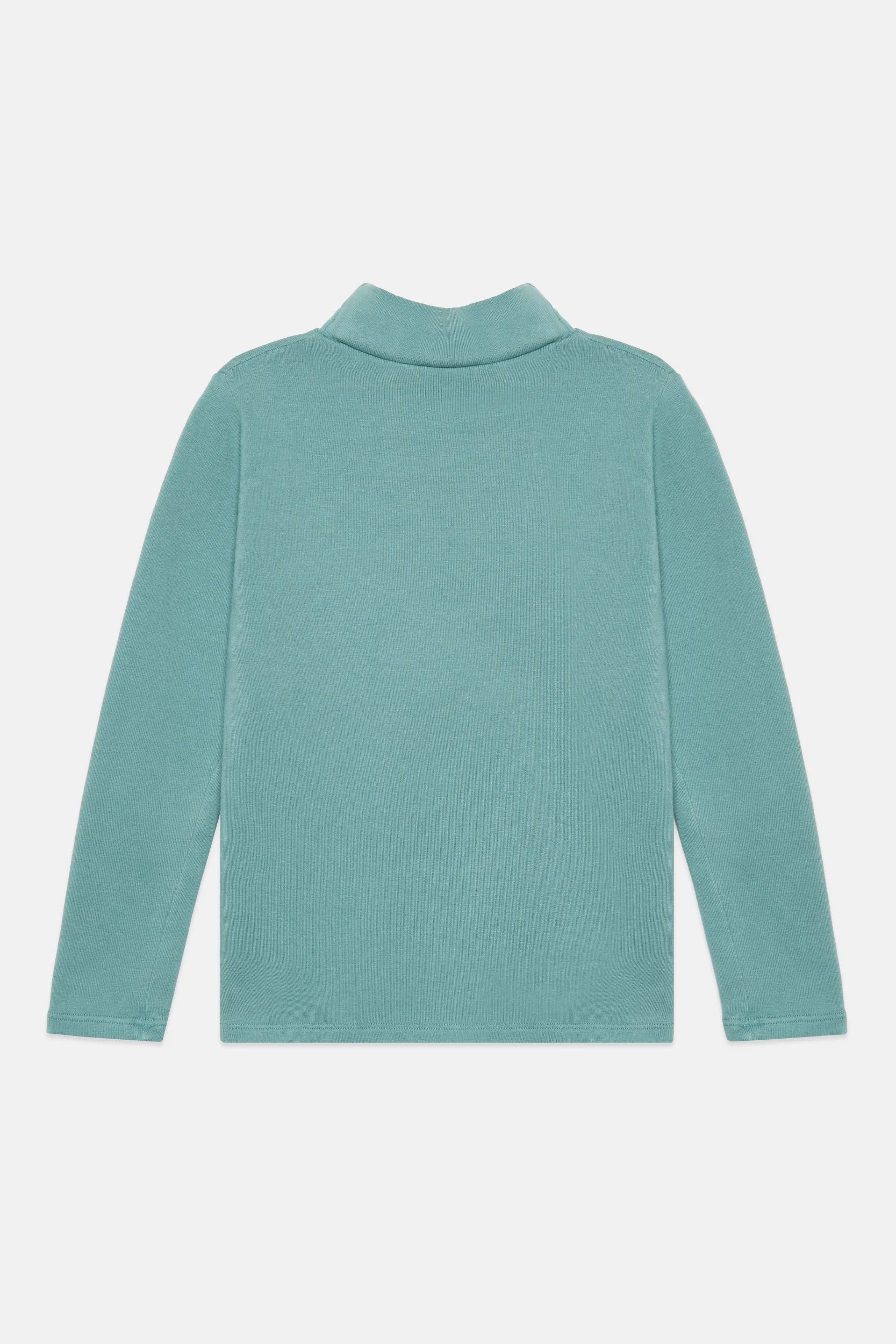 Pom pom dog fleeced turtle neck