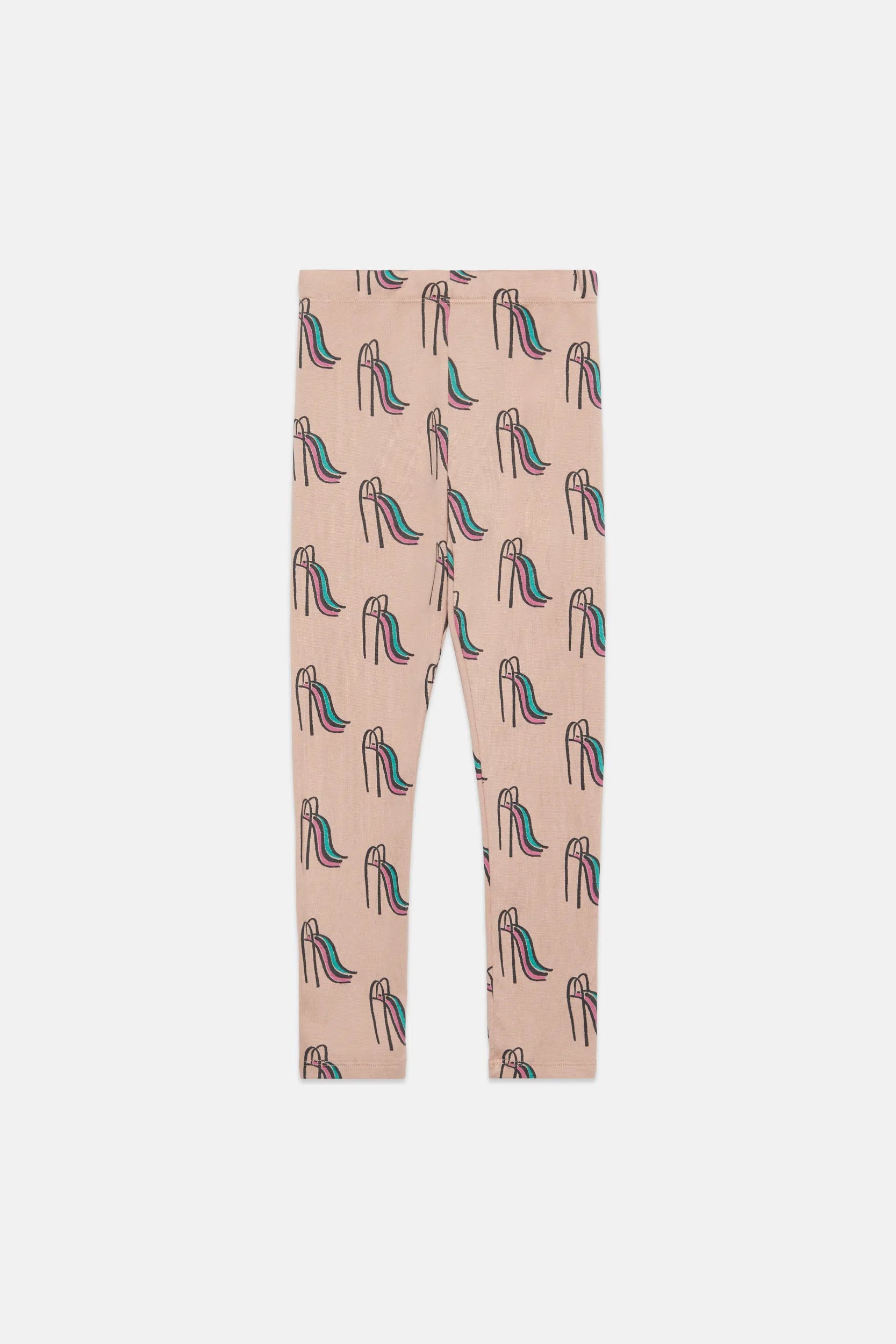 Slides all over fleeced leggings