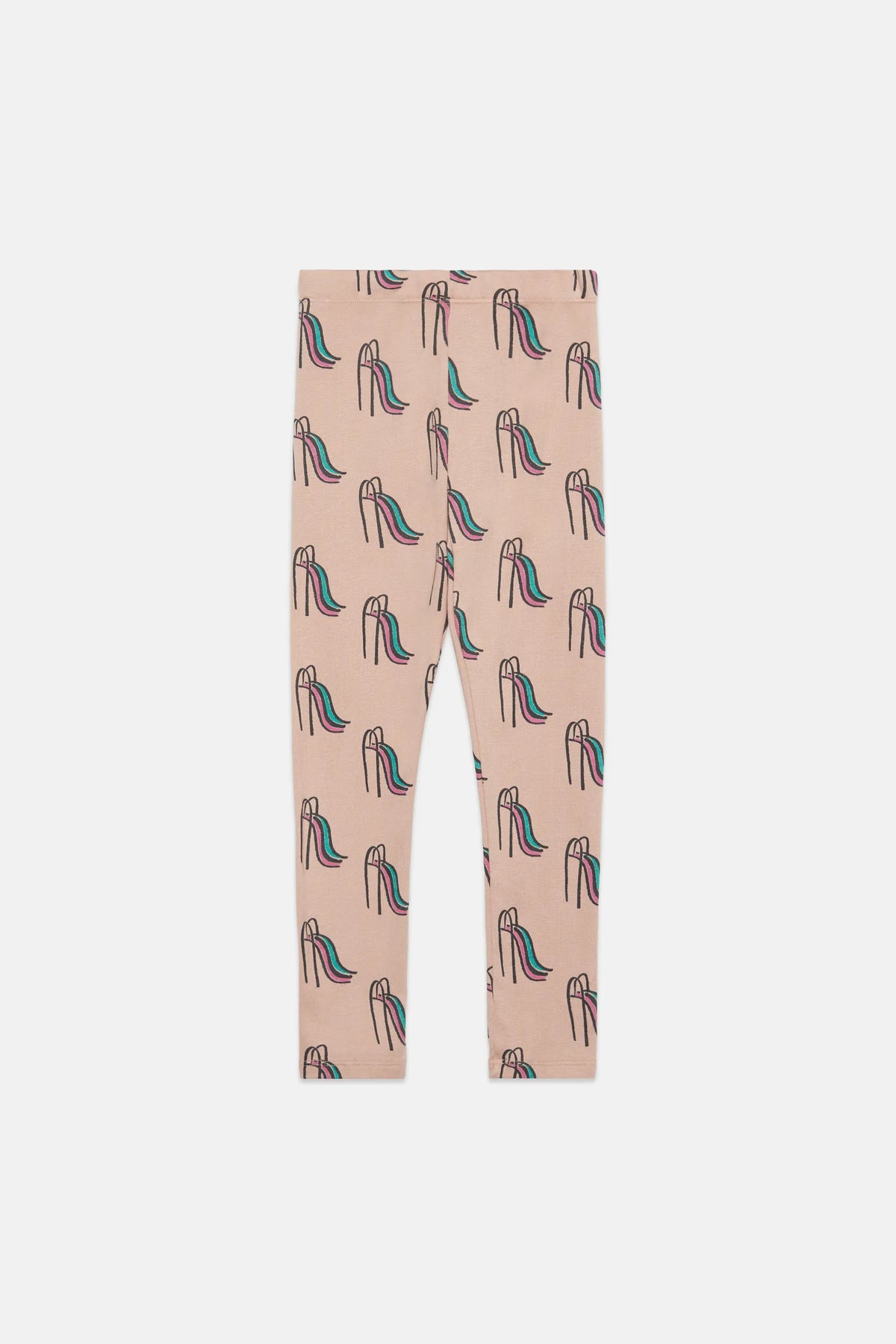 Slides all over fleeced leggings