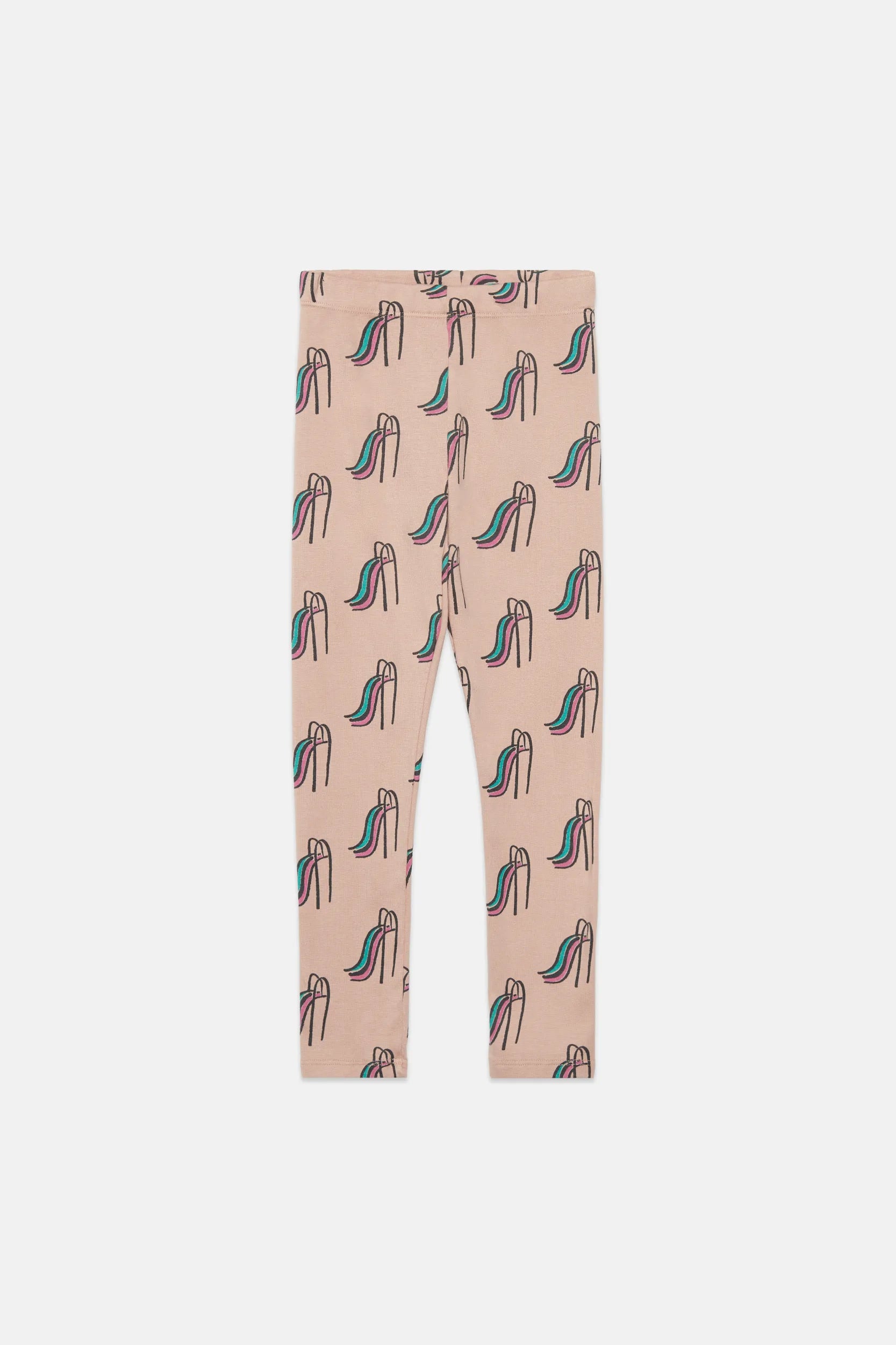 Slides all over fleeced leggings