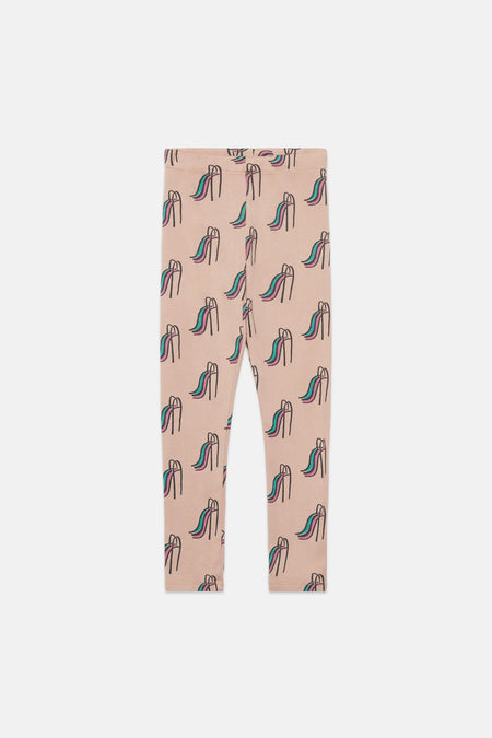 Slides all over fleeced leggings