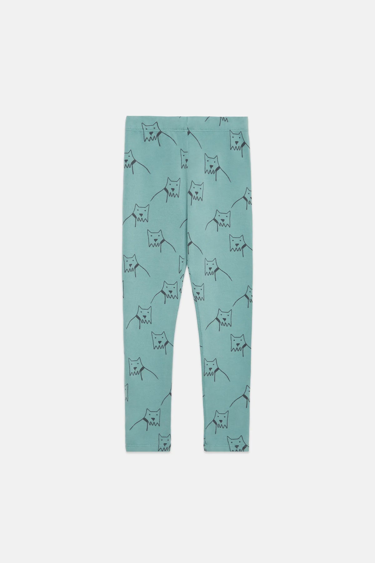 City dog all over fleeced leggings