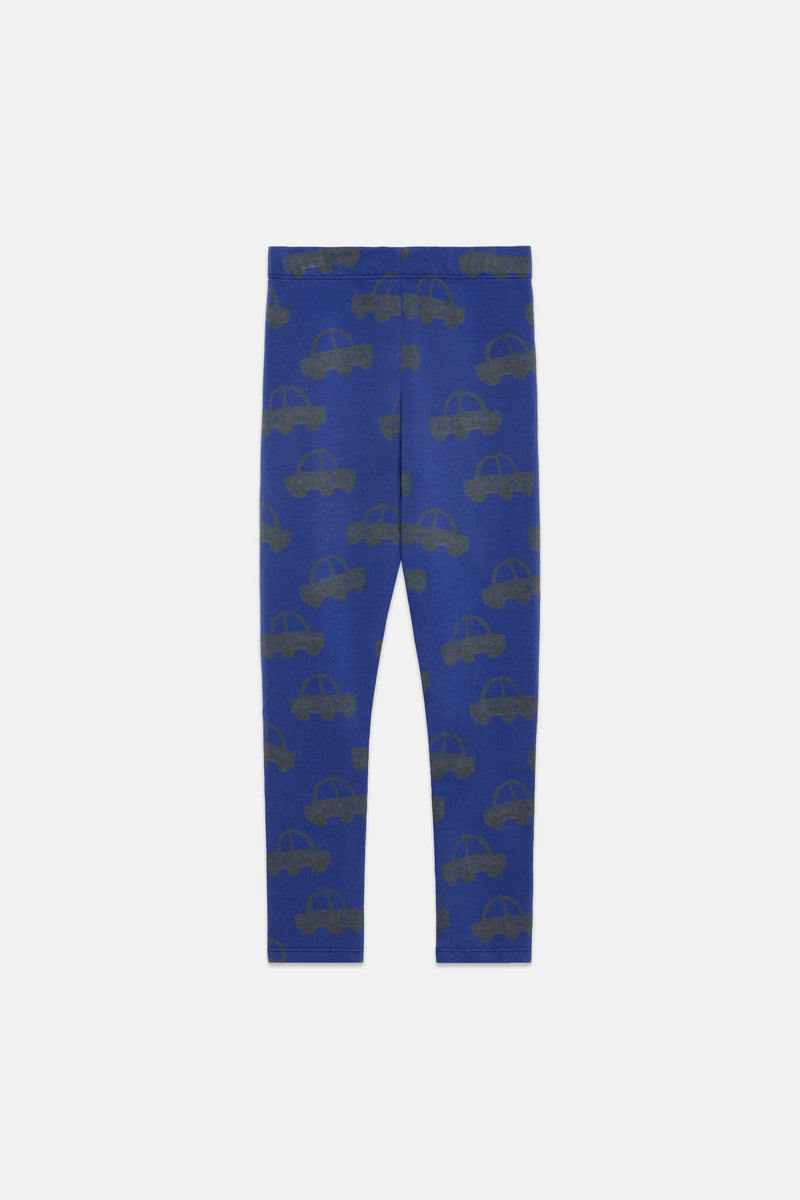 Cars all over fleeced leggings