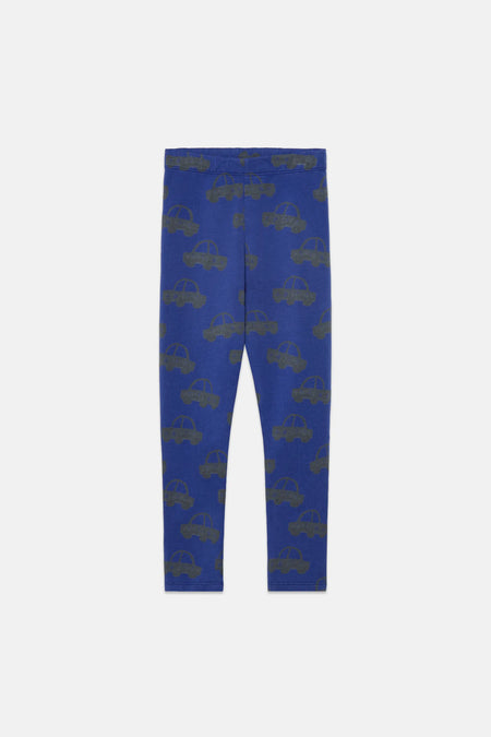 Cars all over fleeced leggings