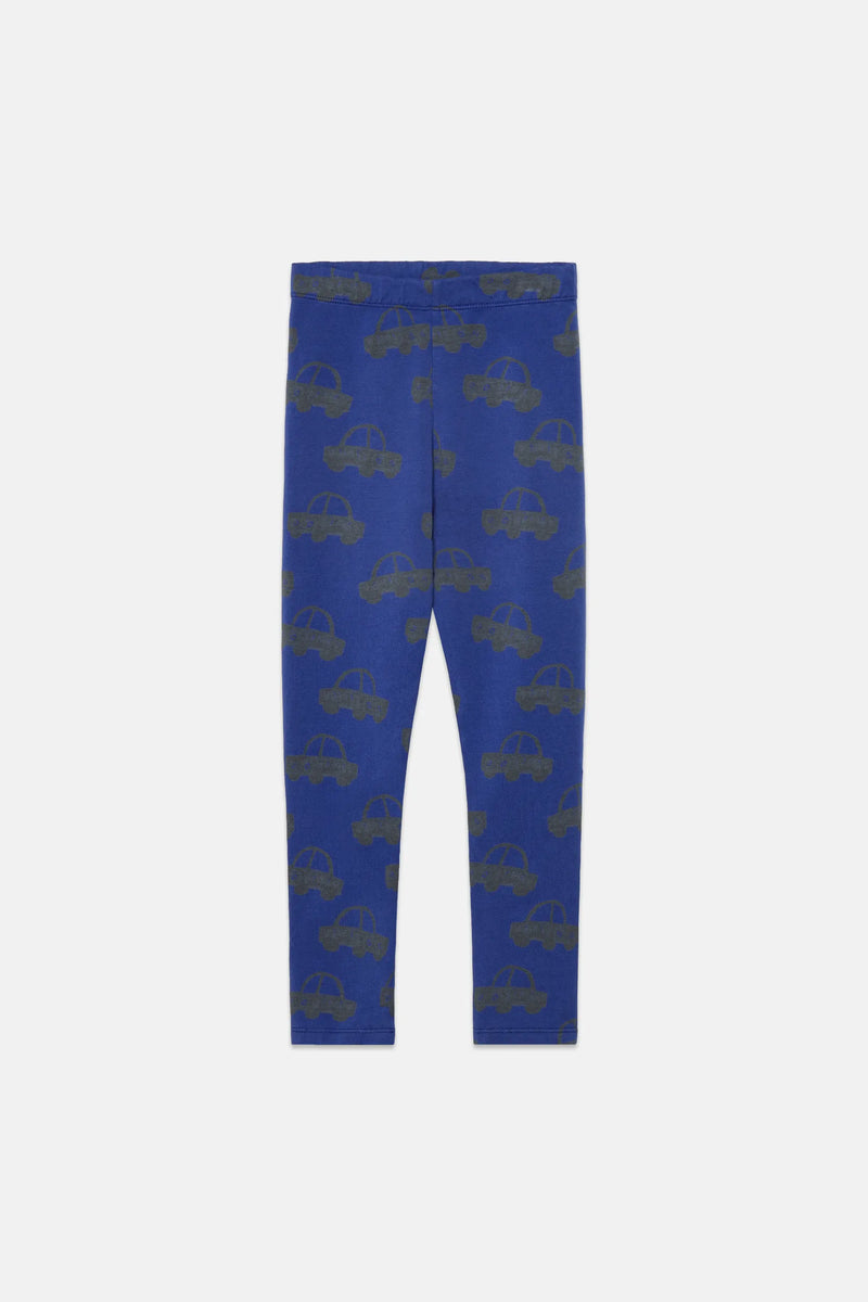 Cars all over fleeced leggings