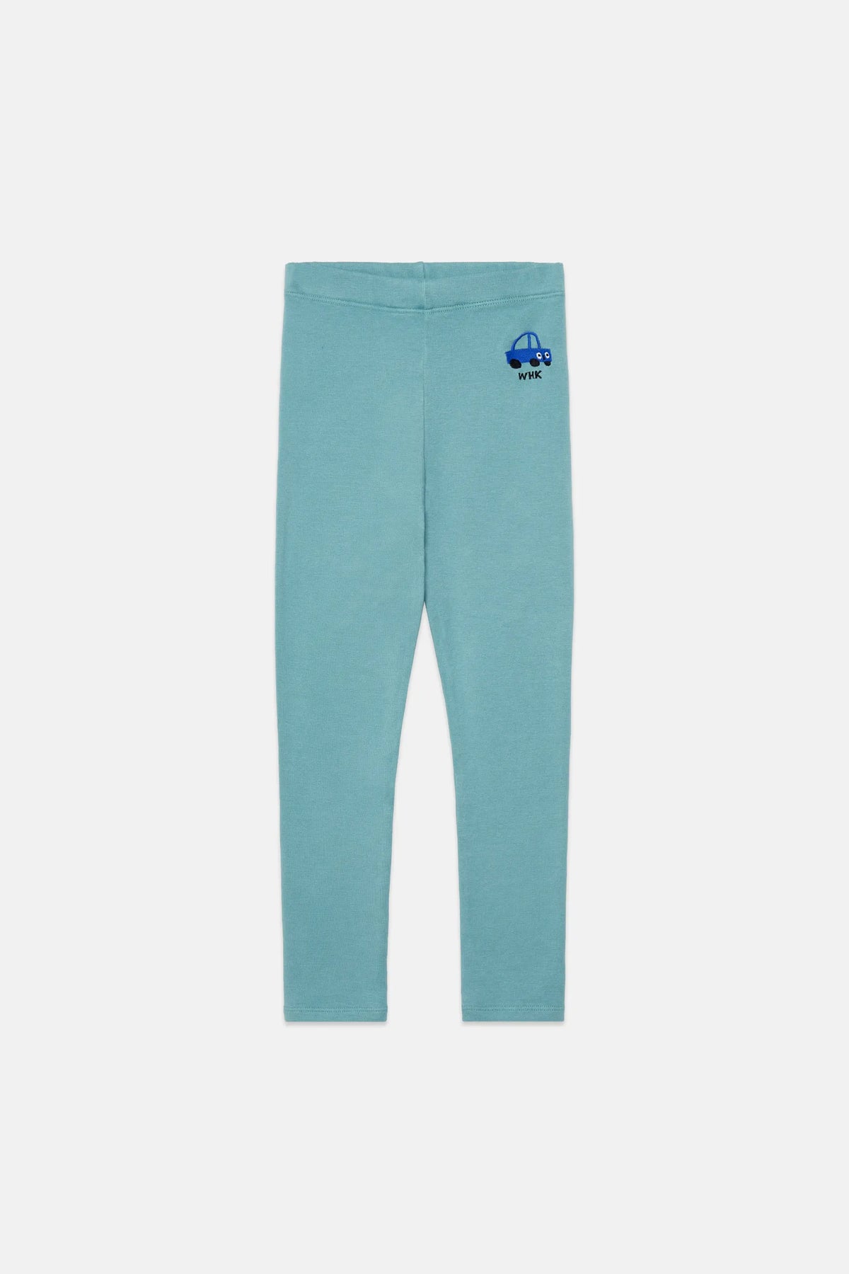 Car embroidered fleeced legging