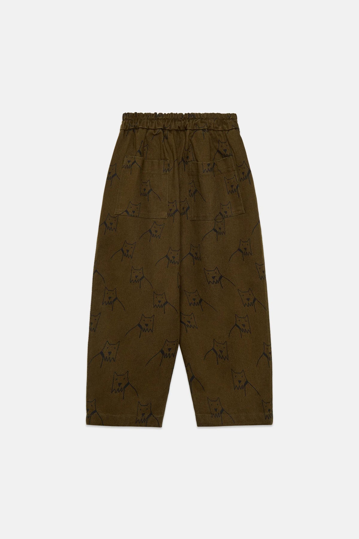 City dog all over canvas pants