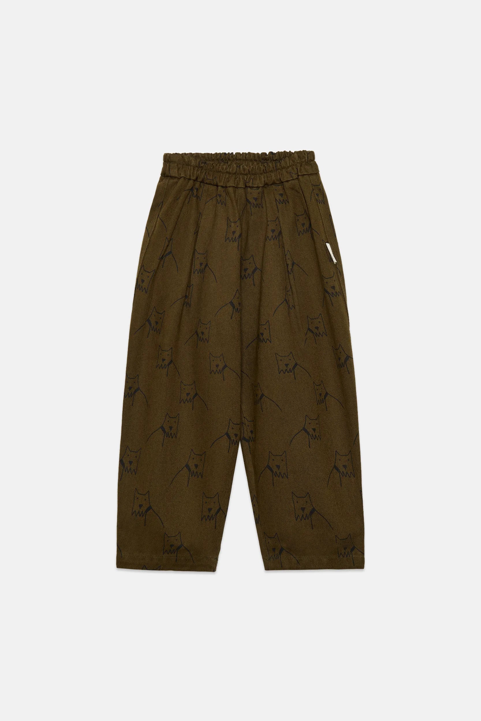 City dog all over canvas pants
